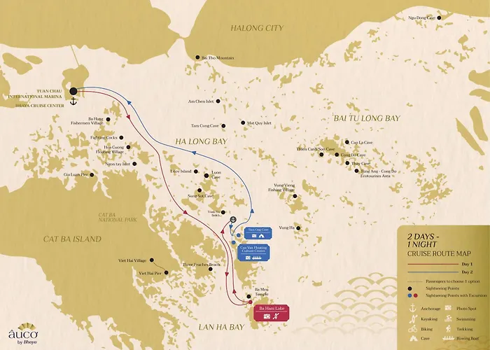 The Au Co Cruise - Longest Cruise 2 Bays Hạ Long